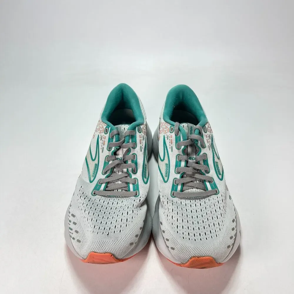 Brooks Glycerin 20 Gray Green Running Sneakers 1203691D061 Women's Size 10.5